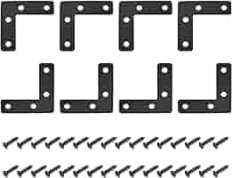 ABOOFAN 50 Stück Metallwinkel - Edelstahl Verbindungswinkel Für Möbelbau & Reparatur
