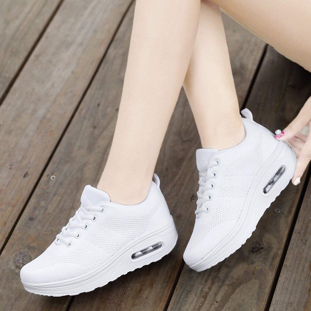 Sisttke Sneakersy damskie do aktywności na świeżym powietrzu, lekkie, oddychające, buty rekreacyjne, buty sportowe z siateczki, buty do biegania po uli