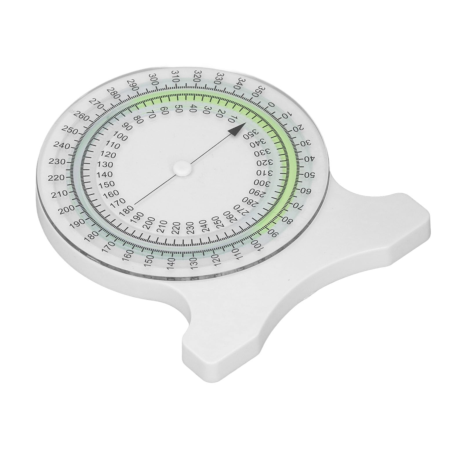 Inclinometer Bubble Accurate Measurements Physical Students Professionals White ABS Material Measure Range Motion Neck Shoulders Hips Wrists Back (Green)