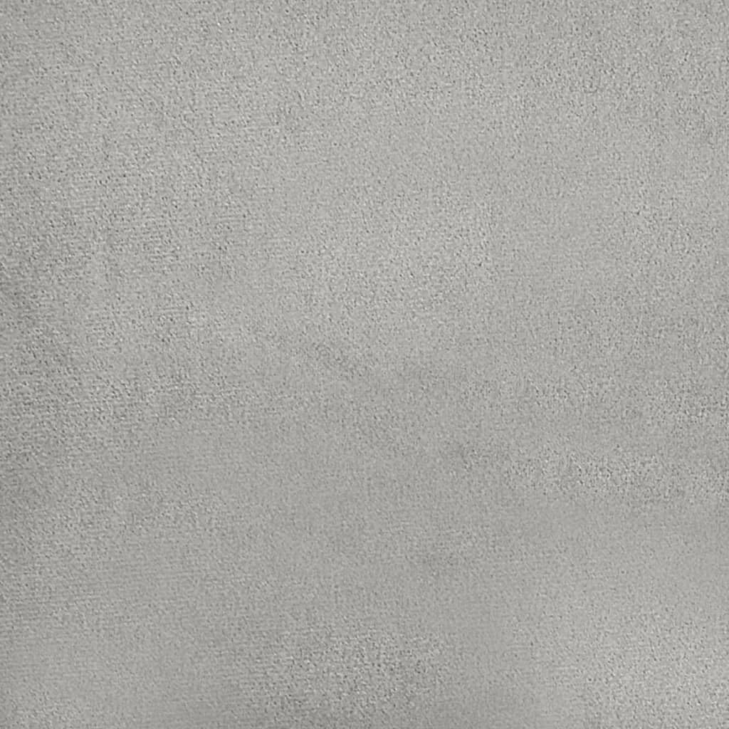 Reposapiés Tela de Microfibra Gris Claro 60x50x41 cm,Mobiliario,Otomanas,5.5kg-349342