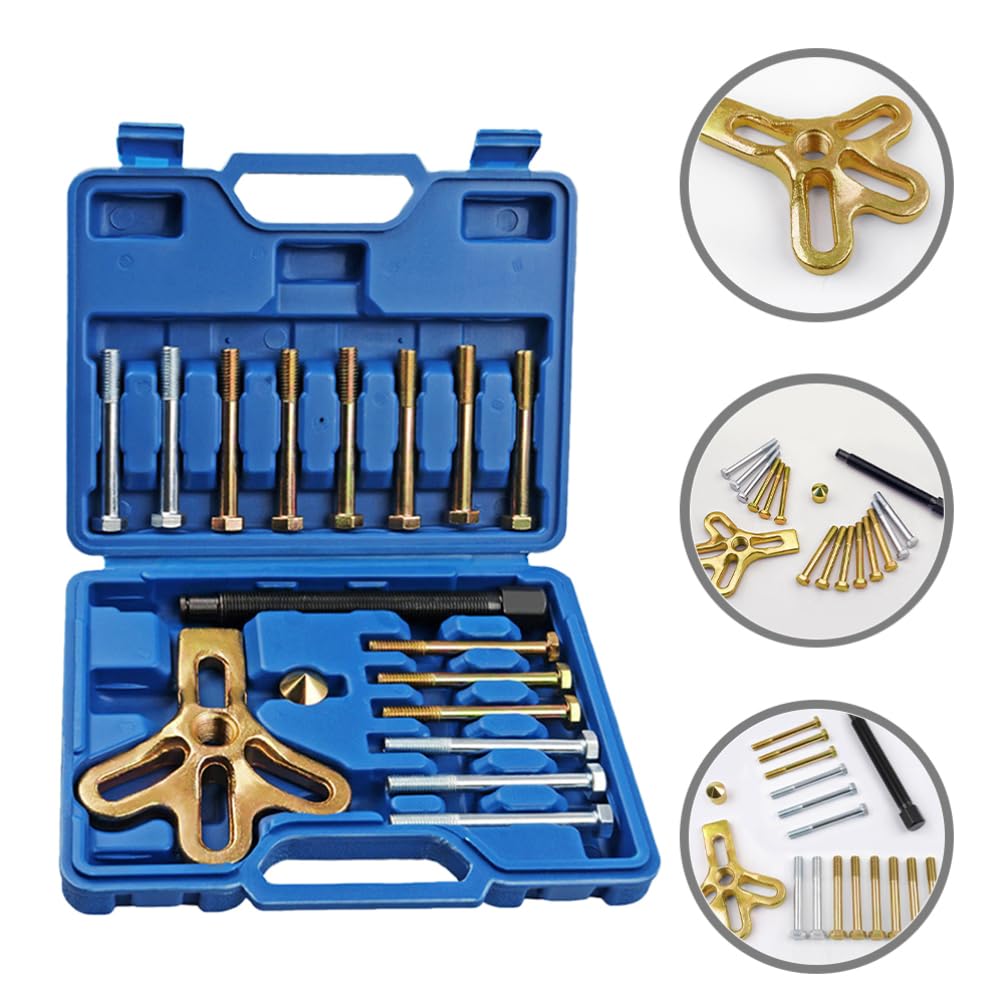 MUCKLILY 1 Set Automotive Steering Wheel Puller and Installer Kit Multi-Functional Automotive Tool for Efficient Steering Wheel Maintenance