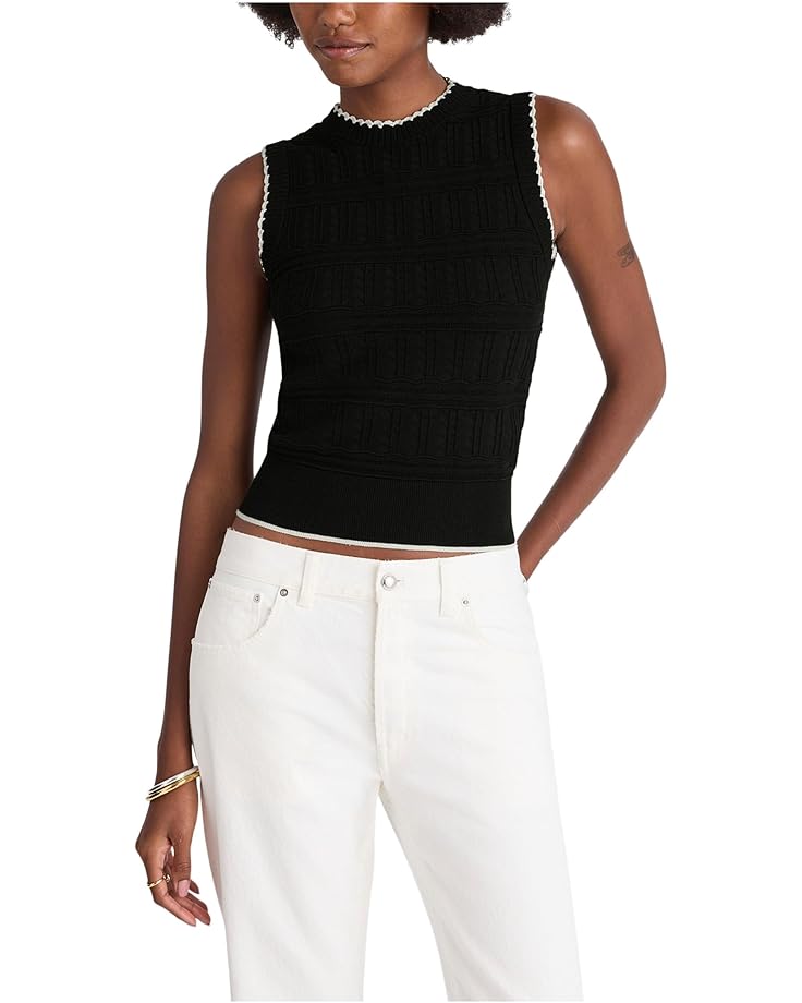 Madewell Femme Peplum Emi Sleevless Stitch Top - Main View