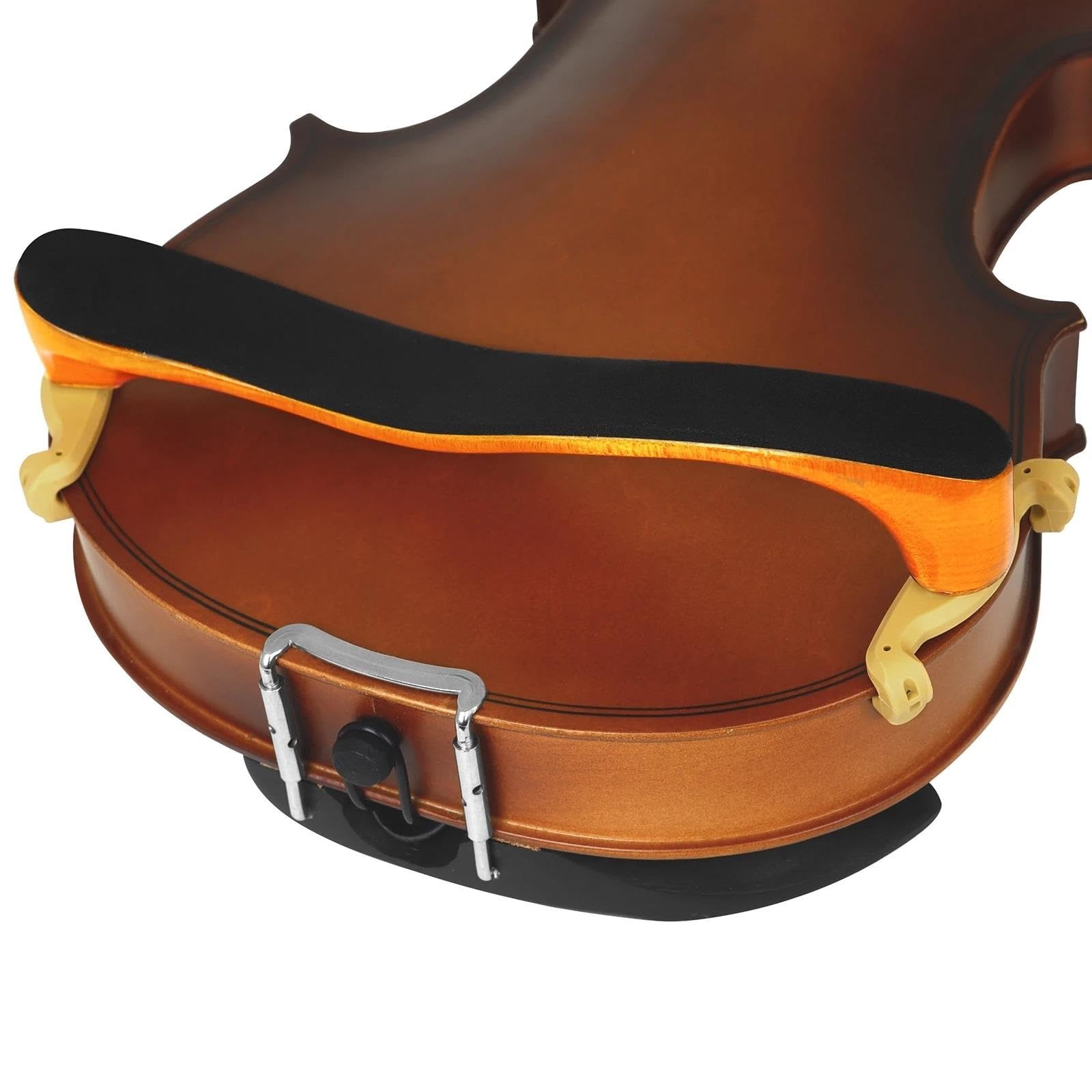 Reposapiés para violín Soporte de hombro para violín 4/4 profesional de arce ajustable suave accesorios