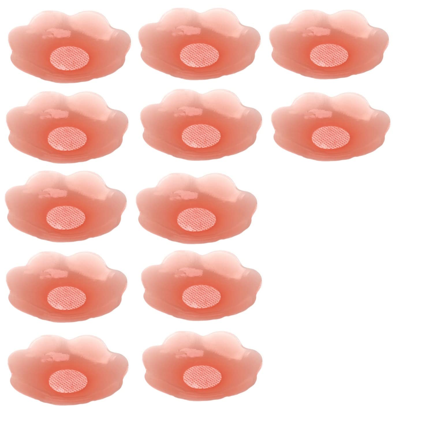 ICEGIA Nipple Covers for Women,Waterproof Nipple Pasties Reusable,Ultra Thin Adhesive Silicone Nipple Cover Petals
