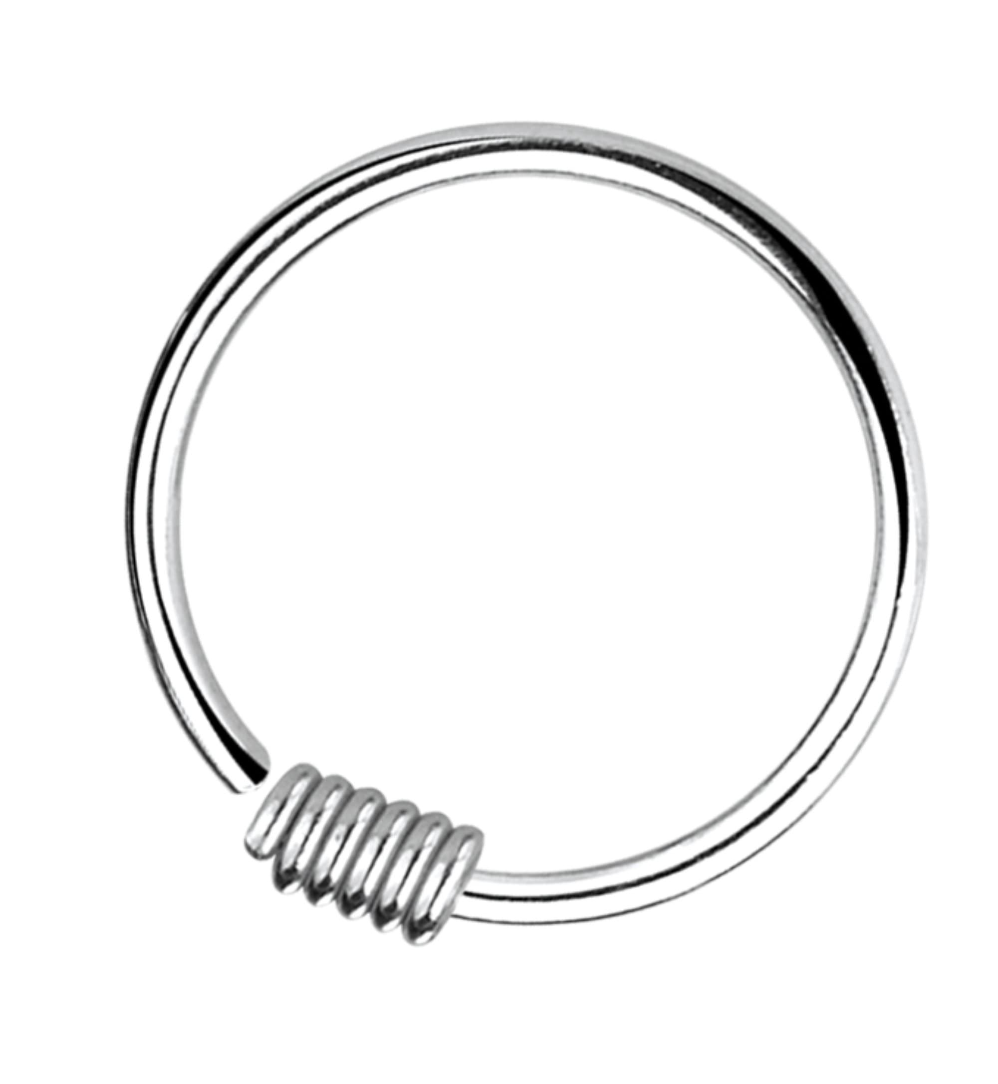 via mazzini 92.5-925 Sterling Silver 10mm Clip-On Non-Pierced Nose Ring For Women And Girls Pure Silver (NR0230) 1 Pc Only-picture-29