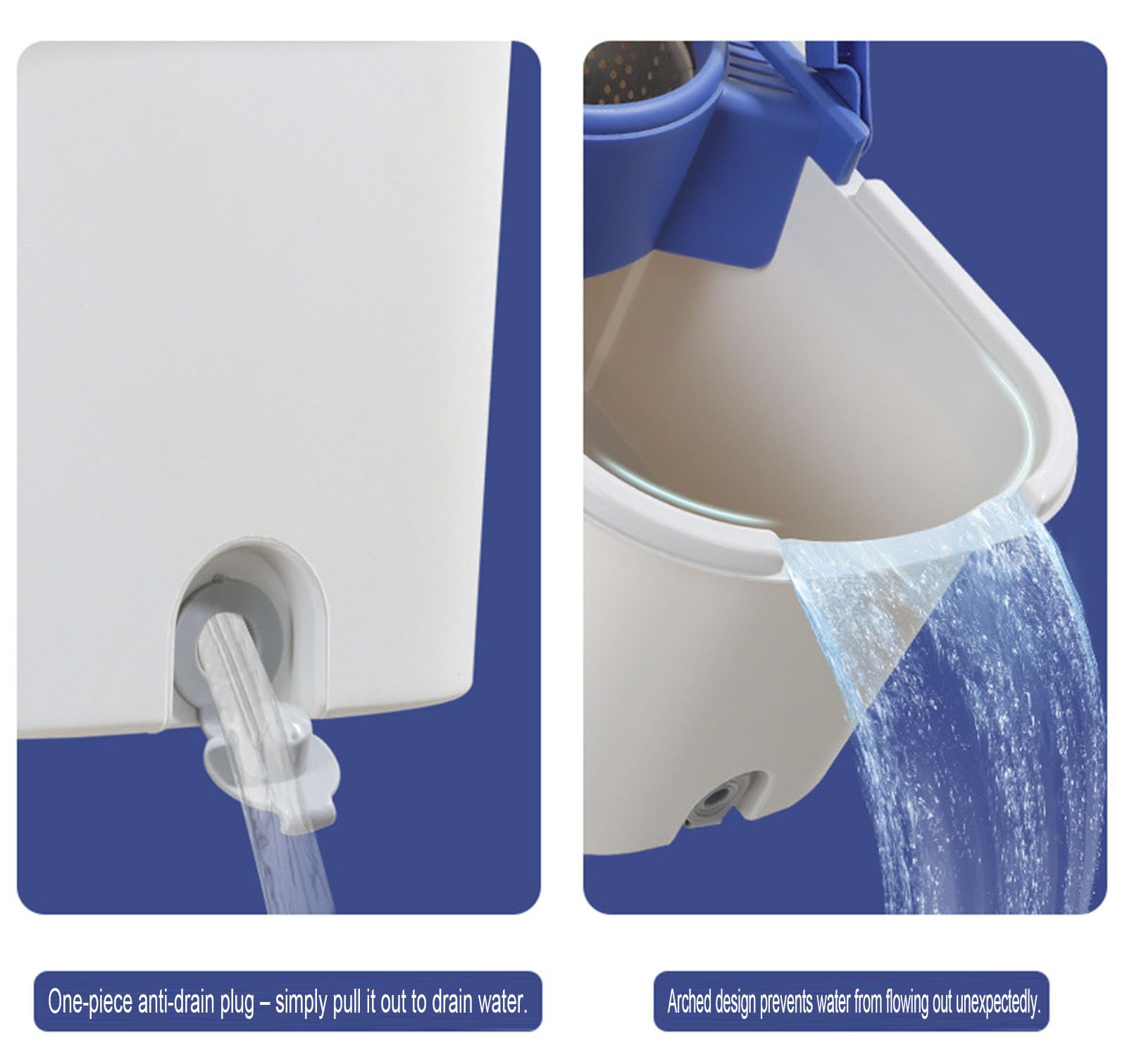 Trapeador Giratorio y Cubo con Juego de escurridor, Sistema de Cubo Giratorio de 360° con 4 Cabezales de Repuesto de fregona de Microfibra y Mango Ajustable de Acero Inoxidable,A