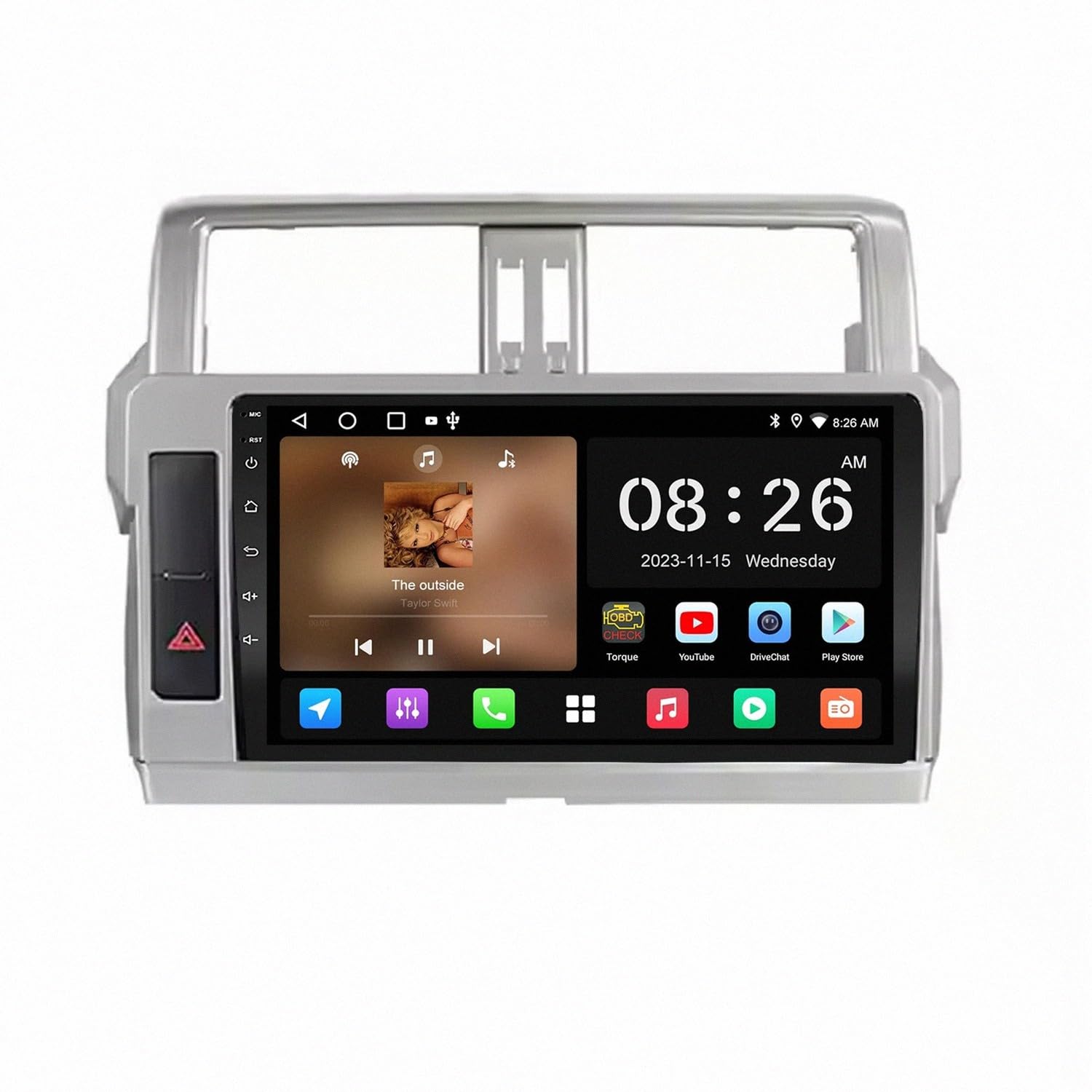 Evite multas con manos libres Bluetooth en Toyota Corolla E140 E150 Radio GPS Pantalla Táctil 8