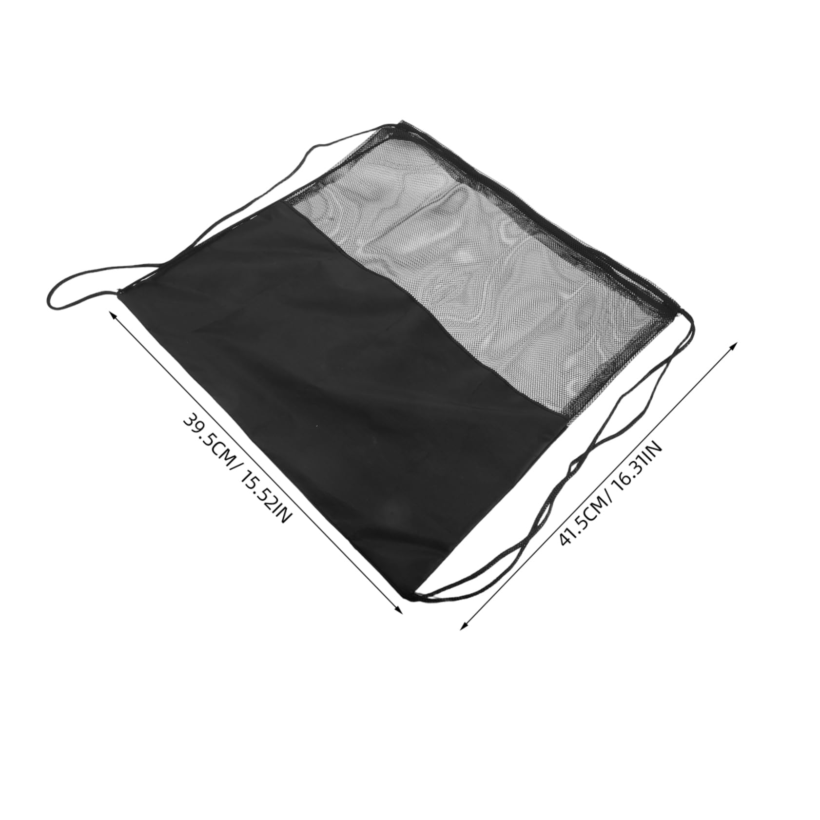 DINHEAROM Portable Oxford Cloth Motorcycle Storage Bag Large Capacity Drawstring Pouch Lightweight Carrier for Outdoor Use Semi-mesh Design for