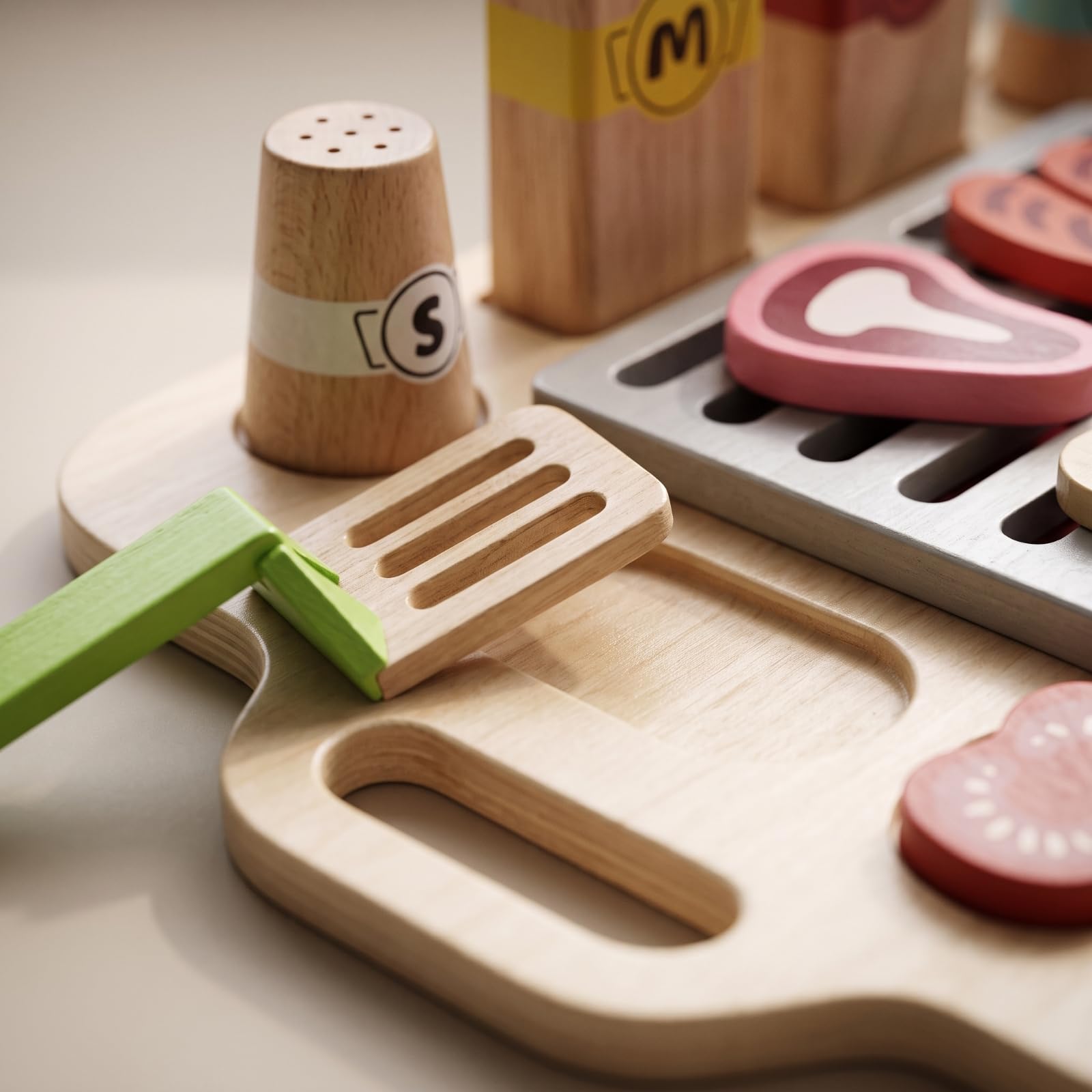 Barbecue Giocattolo | Sviluppo Motricità Fine, Set Barbecue Giocattolo, Creativo, per Cameretta, Bambini