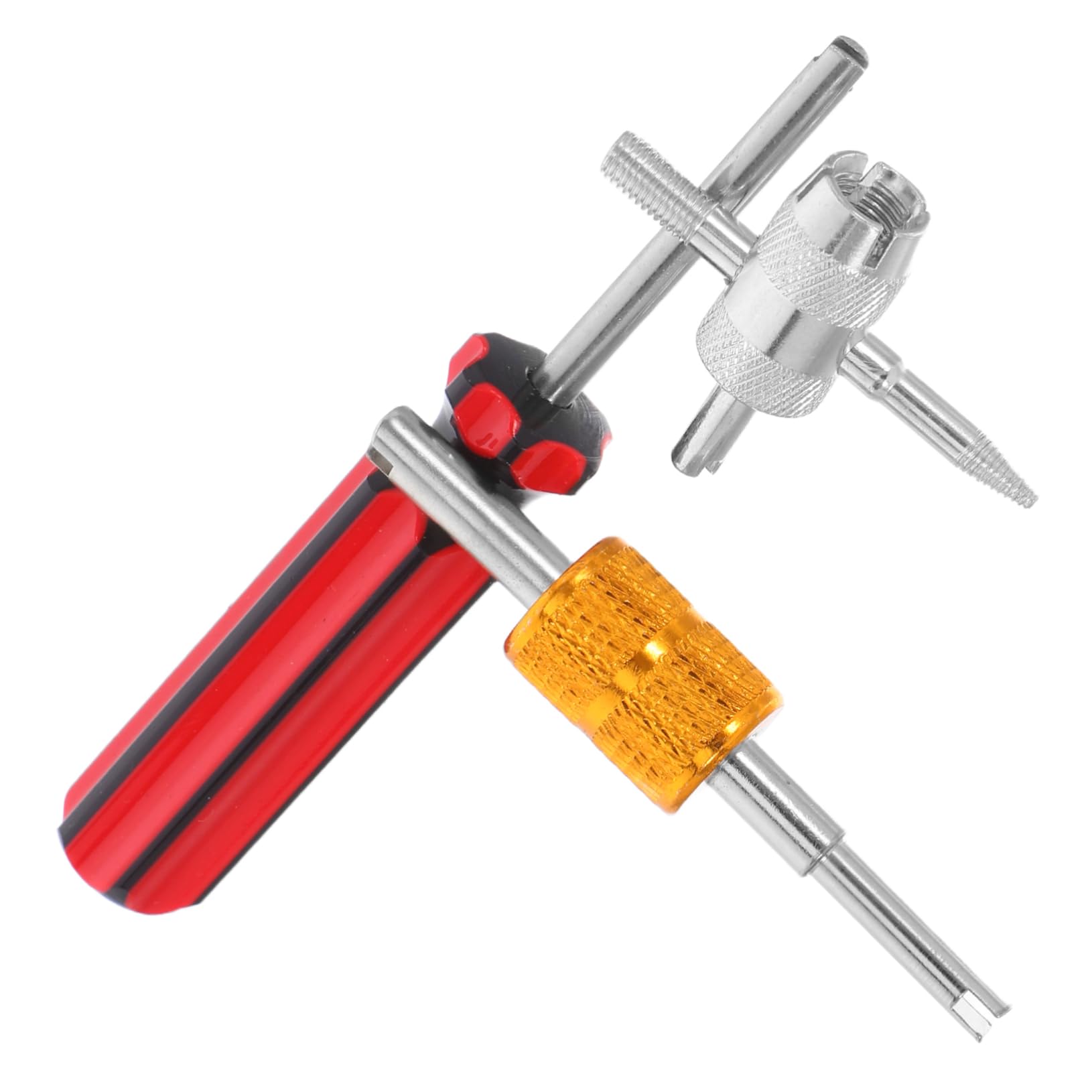 Cabilock 1 Set Valve Core Removal Tool Set Metal Tire Valve Stem Puller Wrench for Bikes and Trucks Compact Design Heavy Duty Performance Kit