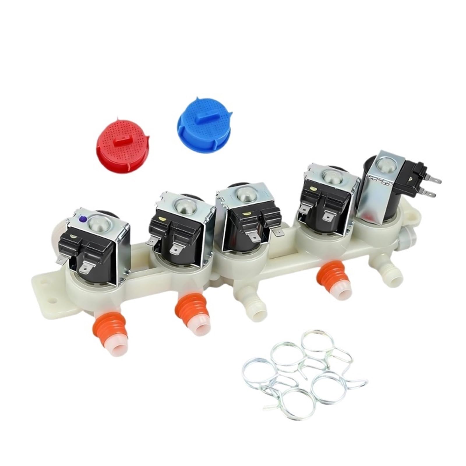 Jjkskv 1Set 5 Coil Solenoid Inlet Valves Aju75152601 Washing Machines Washer Water Inlet Valves Water Management Parts Dispenser Valve