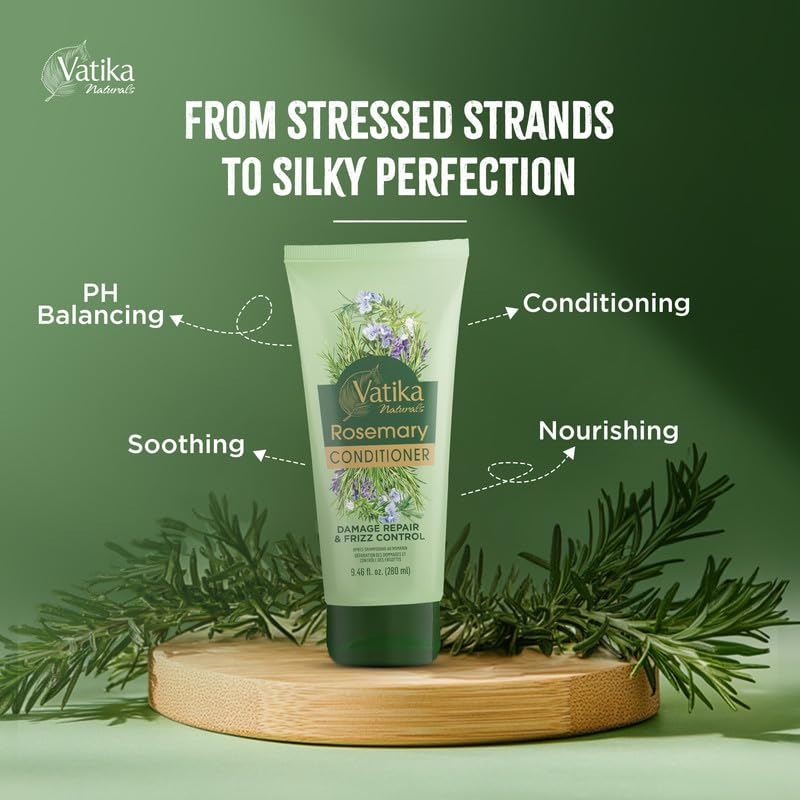 Vatika Naturals Rosemary Conditioner, 280 g, Conditioner for dry hair, Anti-dandruff conditioner, Promotes Hair Growth, Nourishes & Conditions Hair, Infused with Rosemary oil - Image 3