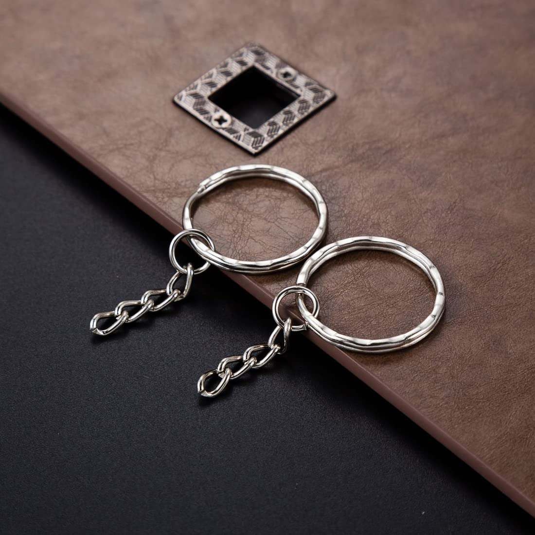 150 Anelli Portachiavi Con Catena - 3 Stili Per Fai Da Te E Crafts - Foto 5