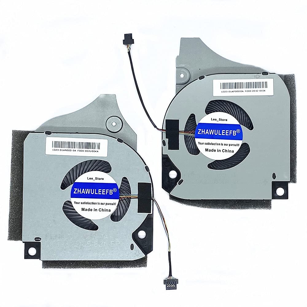 ZHAWULEEFBReplacement New CPU +GPU Cooling Fan for Dell G7-7590 G7-7790 G7 7590 7790 G5 5590 7590 P82F Series 006KT2+0C04TH DFSCK221151811 FL1J DFSCK221051821 FM0C 12V 1A Fan