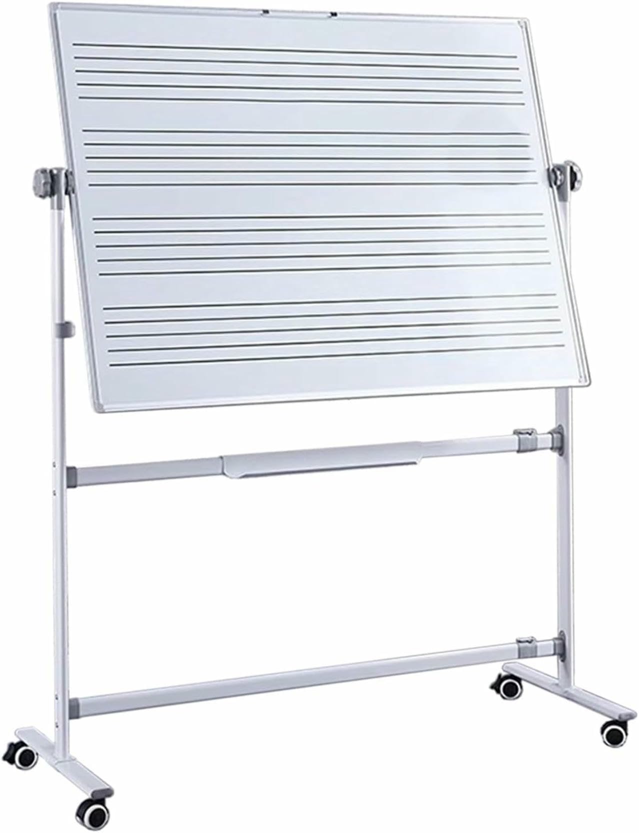 para Partir MÁSICA MÚSICA para LA Partir - Tablero De Borrado Seco Magnético De Doble Cara sobre Ruedas para La Escuela, Los Músicos Y El Hogar
