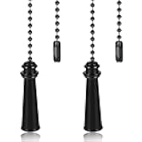 QfwdfcTrenz 2 Pack Ceiling Fan Pull Chain Table Lamp Decoration Pendant ExtensionMetal Decorative Extension Tether Pull Cable Suitable for Lamp and Fan Tether (Bronzed)