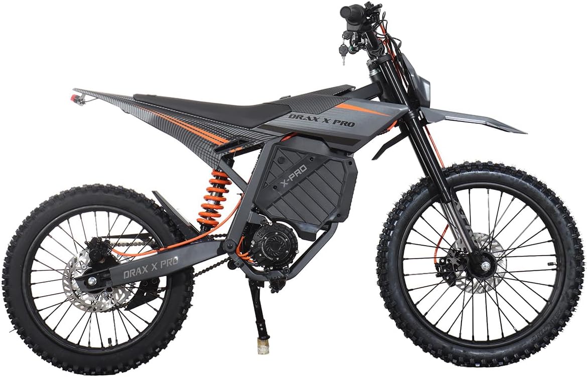 X-PRO Electric Dirt Bike 5000W – Teens & Adults Off‑Road E‑Bike with 55+ MPH Max Speed, Long Range Removable Battery, Du