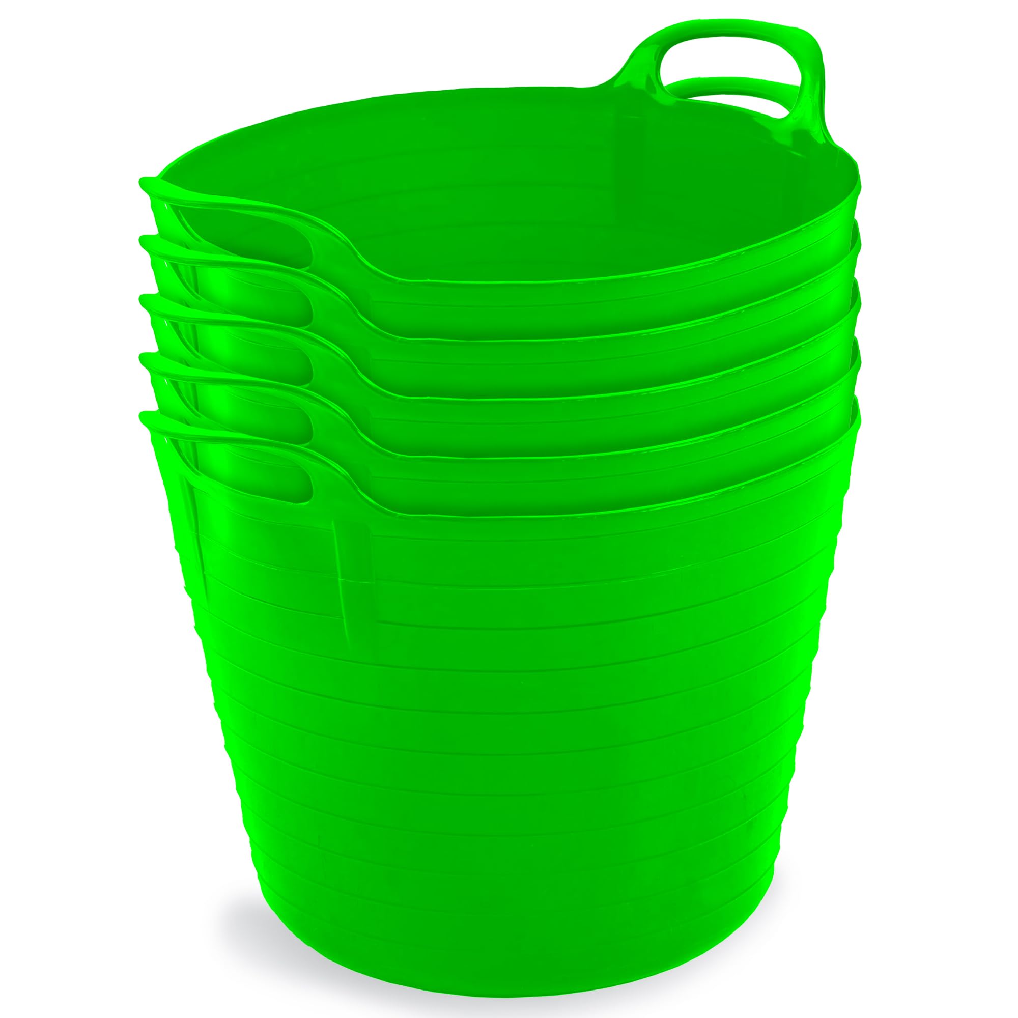 Neat. Neat Plastics - Flexi Tubs Pack of 5 - Lime Green, 42LLGREEN5 — image 1