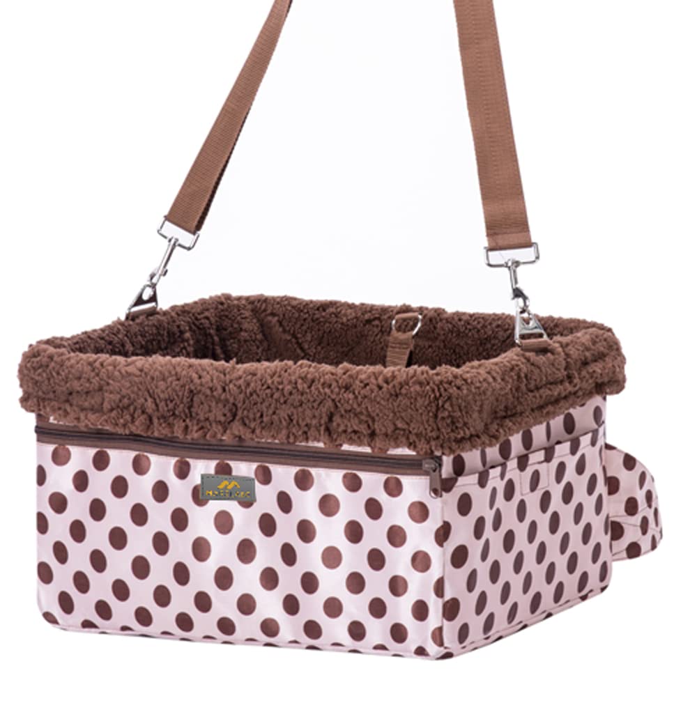 MARSLABO Dog Car Seats for Small Dogs, Upgrade Dog Booster Seat with Metal Frame Construction with Double-Layer Oxford, Perfect for Small Pets,XL-UP TO 20LBS