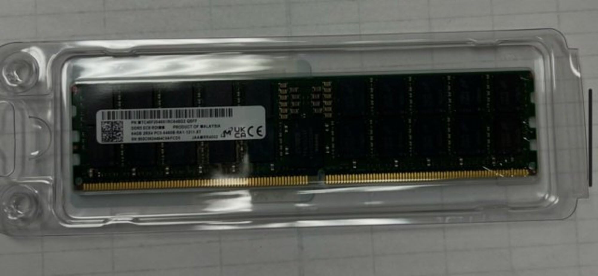 Micron MTC40F2046S1RC64BD2R 64GB DDR5 6400 PC5-51200 RDIMM 2R x 4