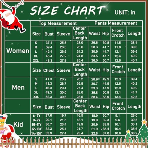 Ekouaer Family Christmas Pajamas Matching Sets Cute Long Sleeve Couple Pjs - image 5