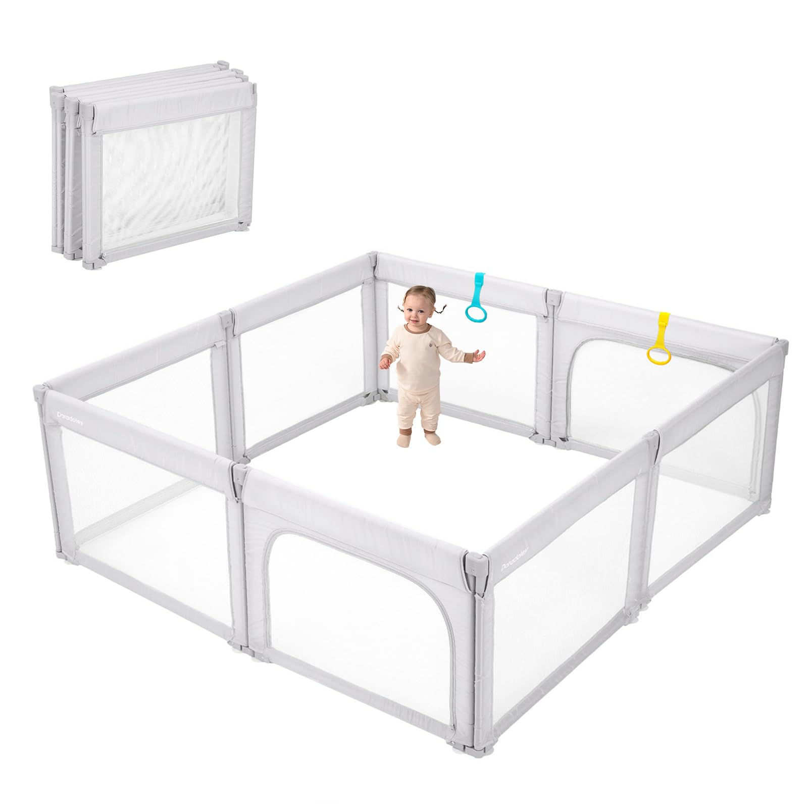 Amazon.com : Foldable Baby Playpen, Shape & Size Adjustable