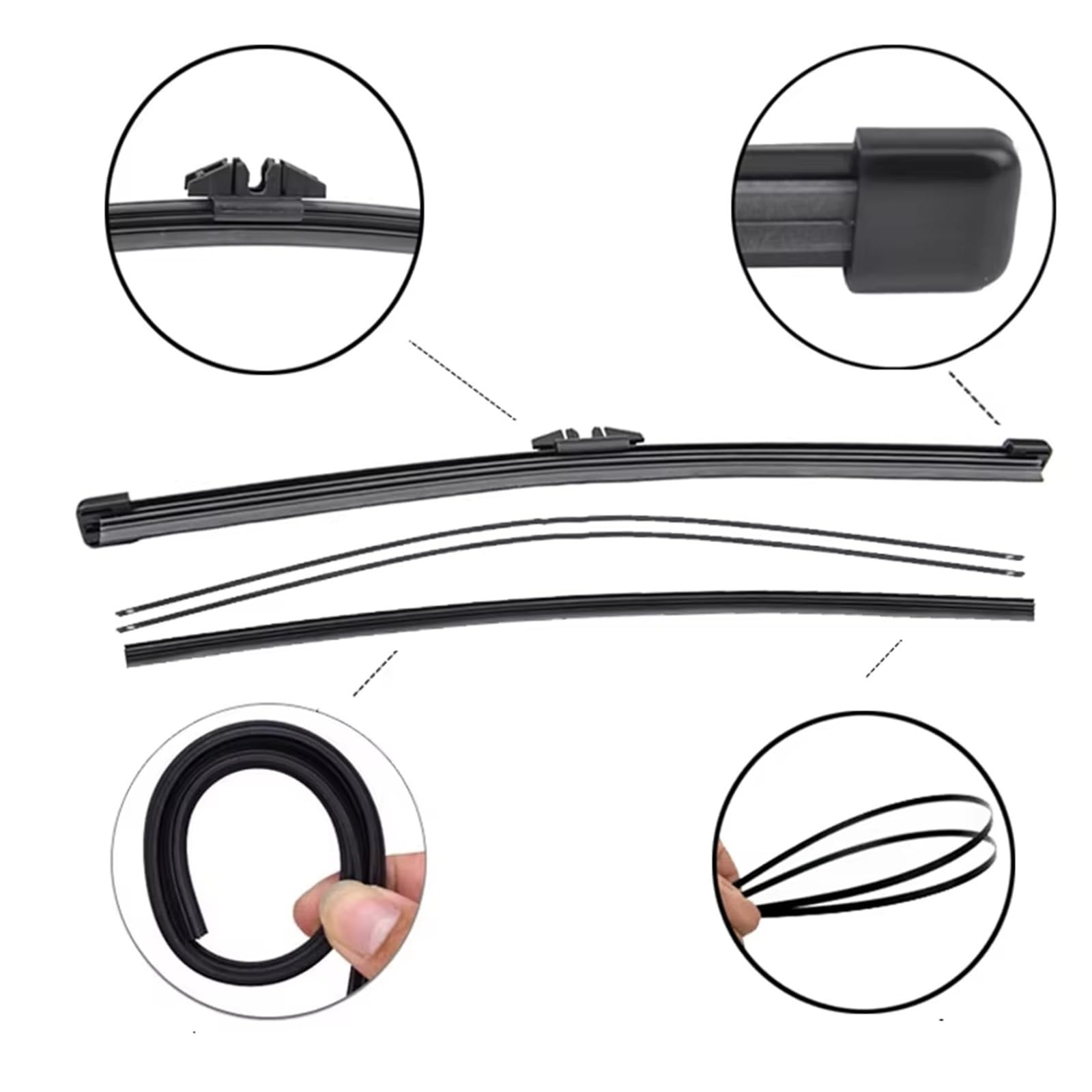 tergicristalli per Auto Compatibile con Ford per Kuga MK 2 per Escape C520 2012-2016 2017 2018 28"+28"+11" Spazzole Tergicristallo per Parabrezza Anteriore E Posteriore