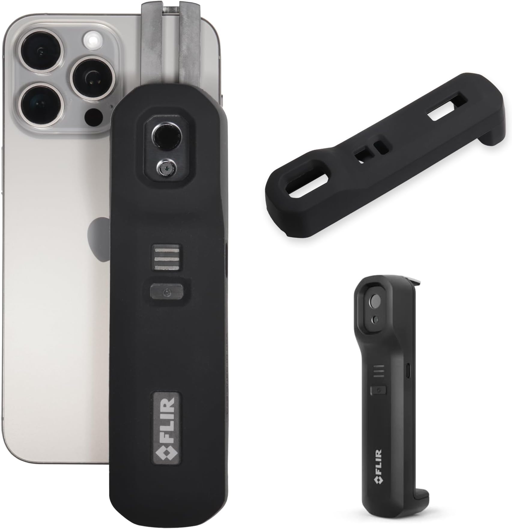 Silicone Cover for FLIR ONE Edge PRO Wireless 160 × 120 IR Camera, Also fit for FLIR ONE Edge Wireless 80 × 60 IR Camera (Black) (Black)