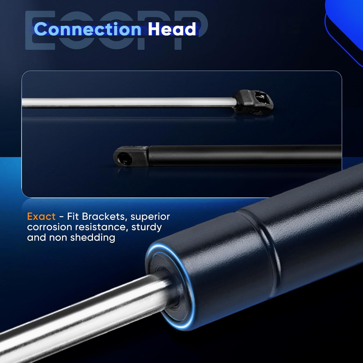 ECCPP Lift Support Replacement 2pcs Hood Struts Gas Springs Fit for Toyota for Camry 2.4L 2007-2011,for Toyota for Camry 2.5L 2010-2011,for Toyota for Camry 3.5L 2007-2011