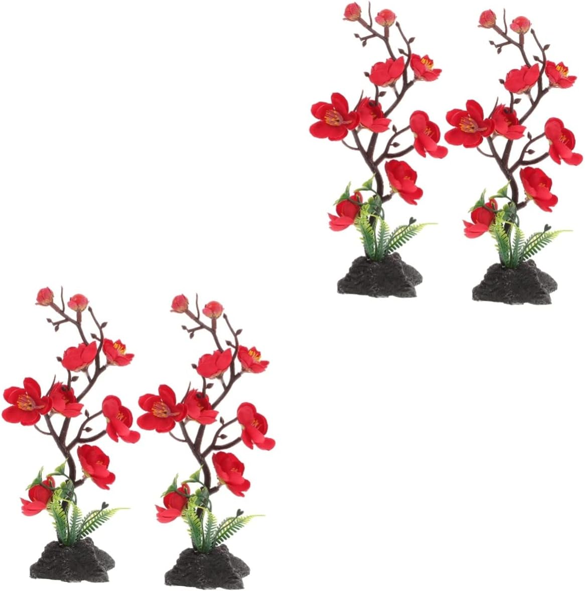 HANABASS 4 Pcs Sashimi Dish Decoration Flowers Artificial for Decoration Artificiales Para Japanese Plates Baran Sushi Grass Steak Plate Decorations Sushi Dish Adornment