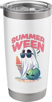Summerween - Halloween Spirit with ice & sunglasses Stainless Steel Insulated Tumbler