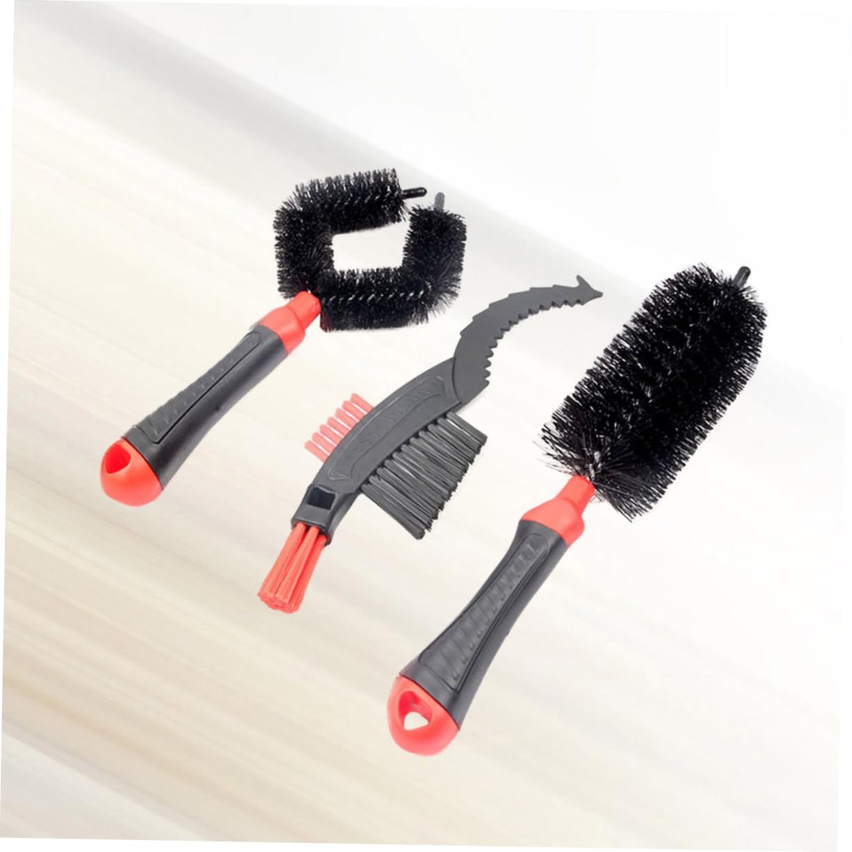 Gatuida 9pièces Outils De Nettoyage pour Vélo Brosse De Nettoyage De Chaîne Brosse De Volant Et Nettoyeur De Pneus Rouge