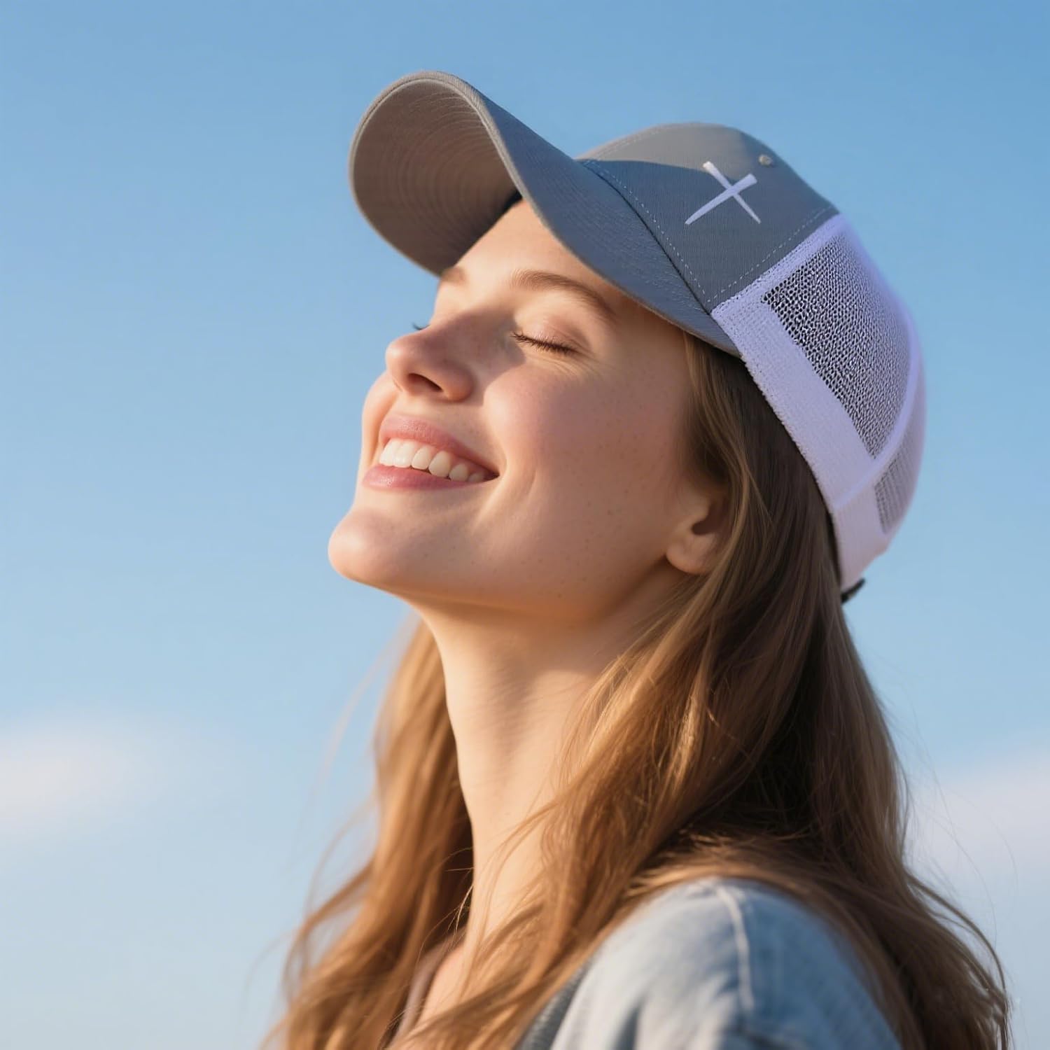 Christian Hats for Men Women, Jesus Cross Trucker Hat Christian Religious Gifts - Image 3