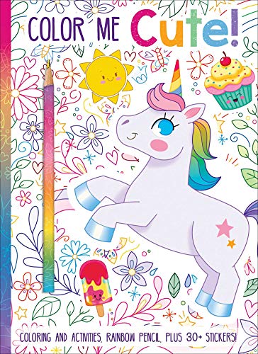 Color Me Cute! Coloring Book with Rainbow Pencil image 5