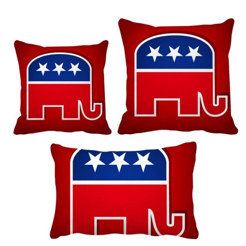 Housse de coussin éléphant républicain pour canapé et ambiance salon cosy