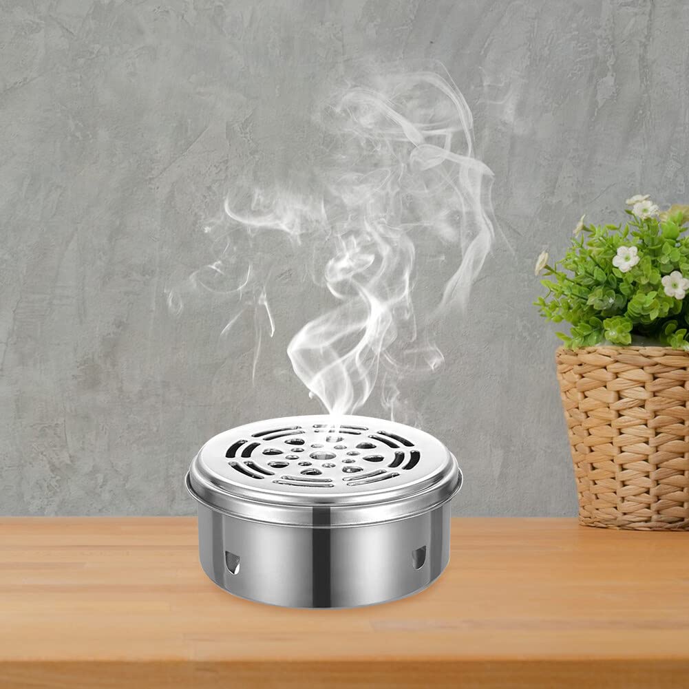 Citronnelle Anti Moustique 2 Supports Bobine Anti-moustiques - Design Escargot Fer - Intérieur/extérieur Porte-encens Anti-moustiques