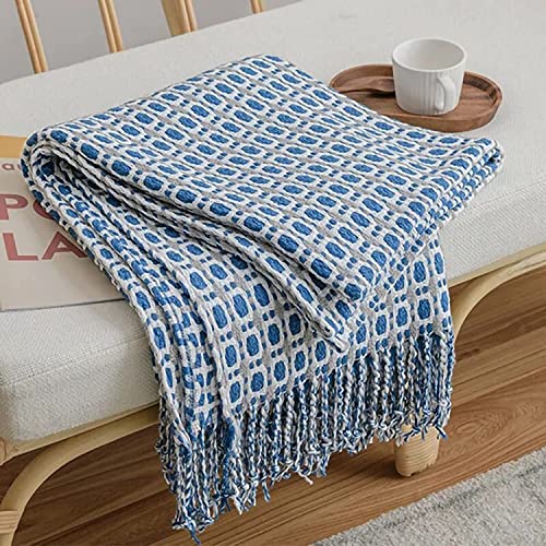 Couverture à armure contre le froid plaid grand format pour lit et canapé