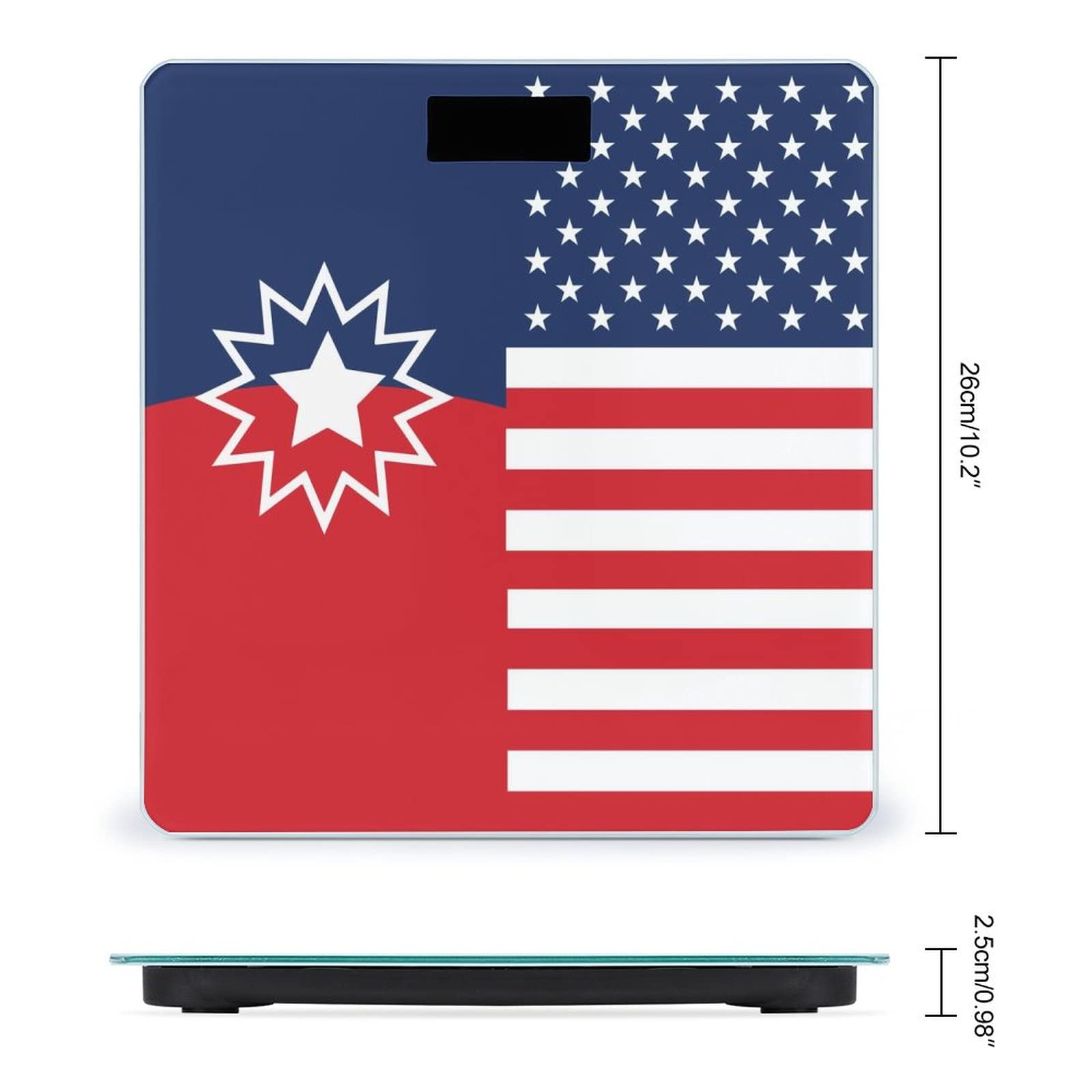 Amazon.co.jp: ジューンティーンス アメリカ国旗 体重計 体重用強化 