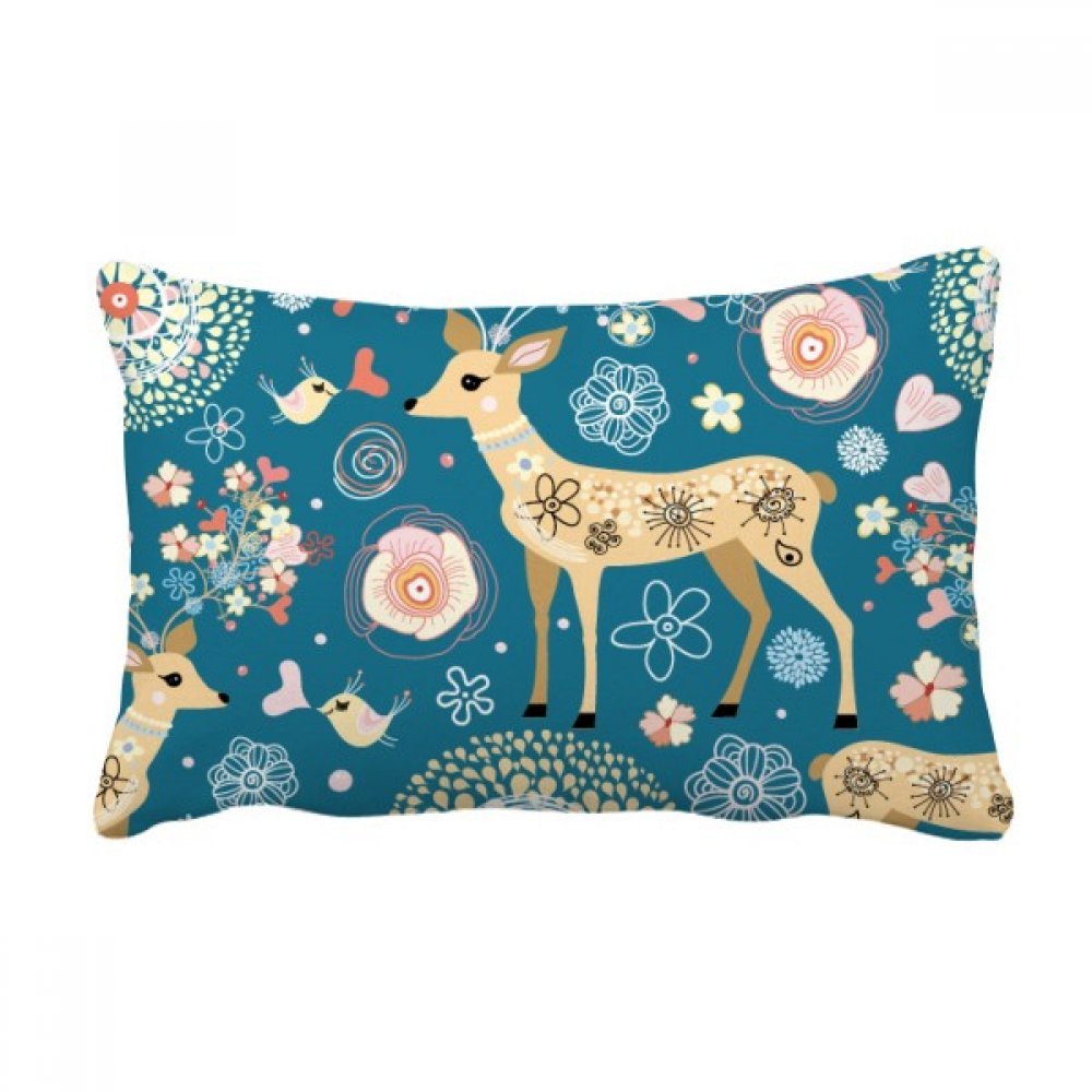 Coussin animal cerf bleu cadeau idéal maison salon