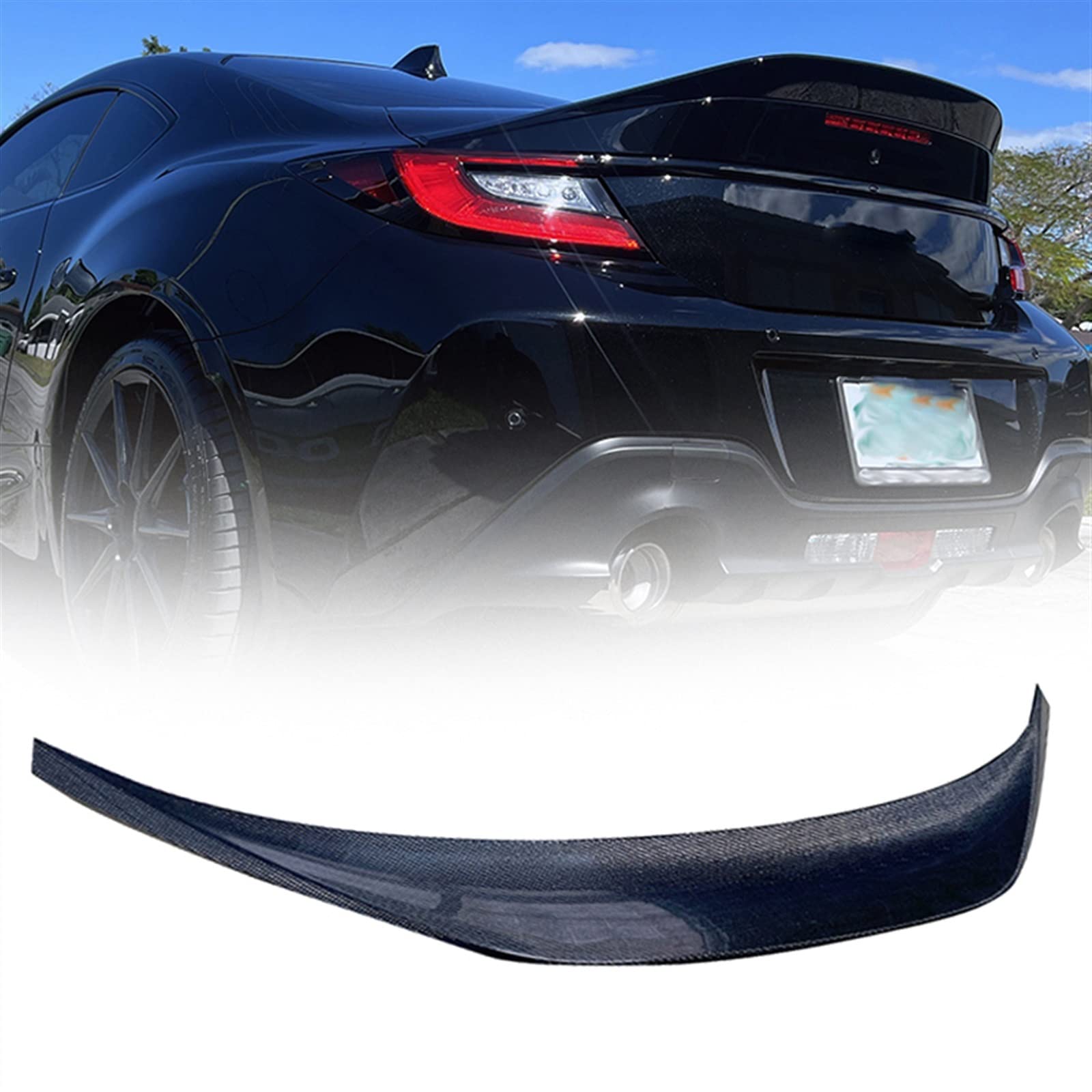 Aileron d'aile arrière de voiture look carbone pour GR86 BRZ 2022