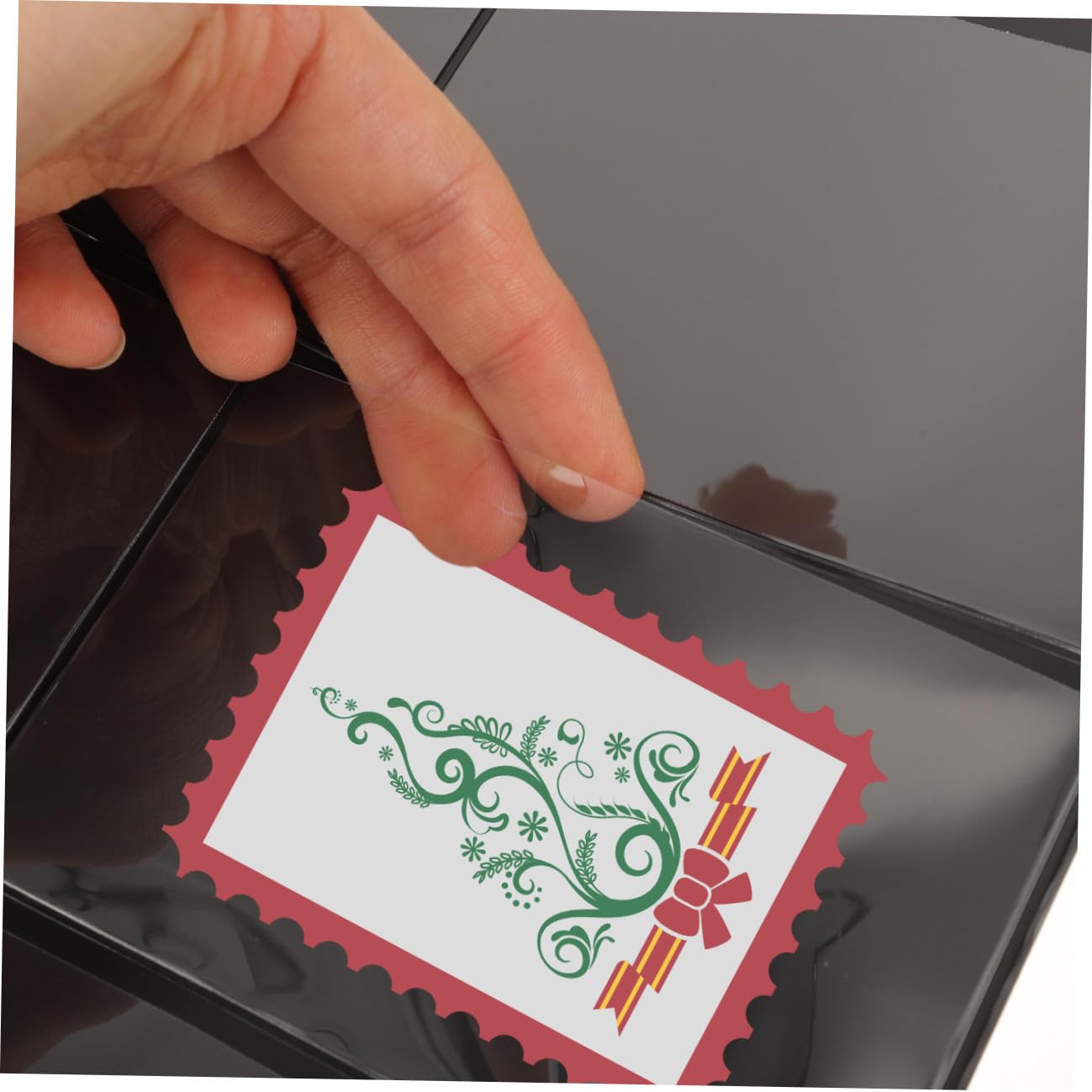 ibasenice 10 Blatt Briefmarkensammelalbum für Sammler Transparentes PVC Material Doppelseitig mit Loseinsteckfächern Aufbewahrung für Briefmarken Münzen und Miniaturen Geschenkidee