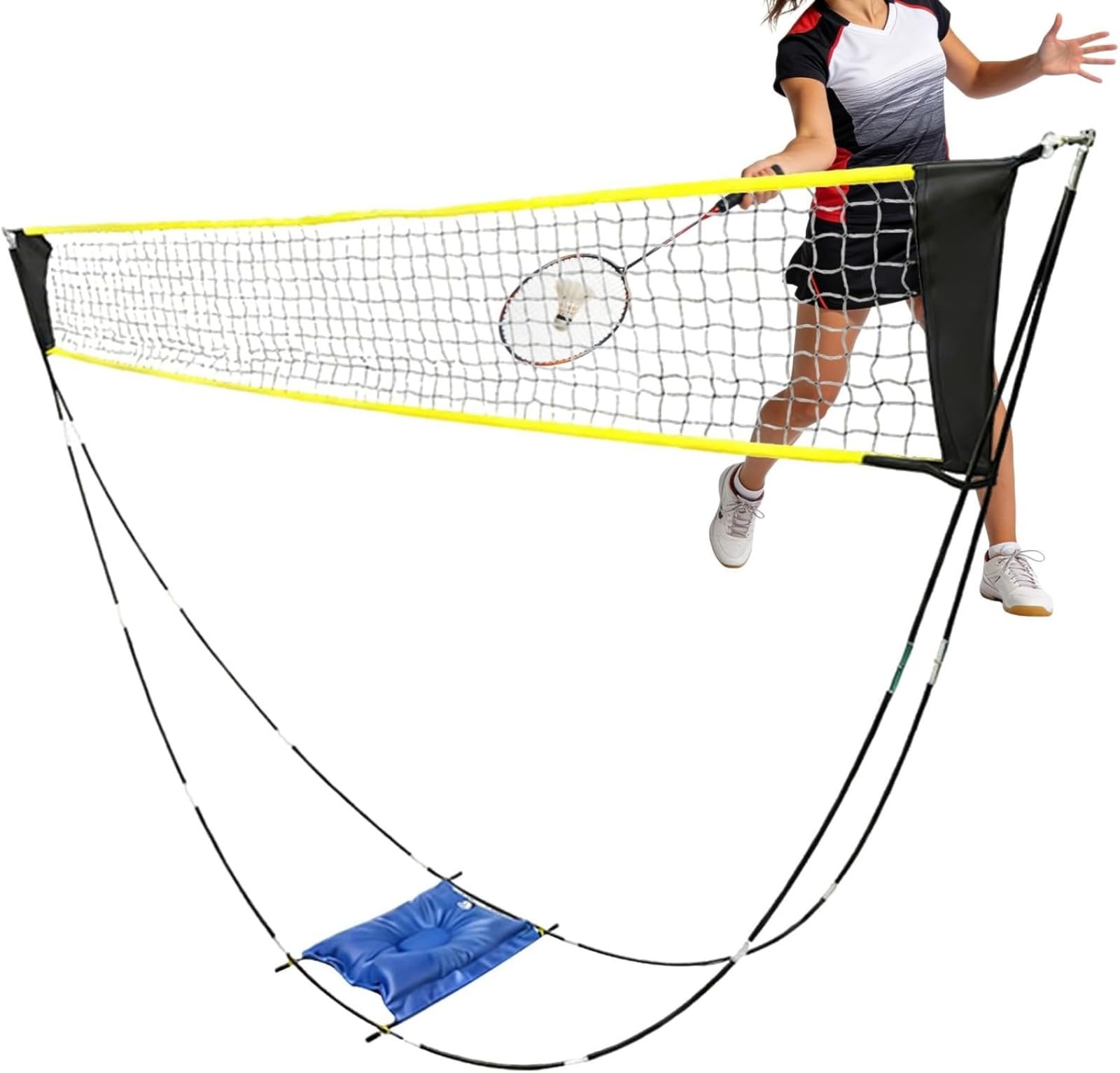 Badminton Net, Foldable Sports Training Equipment, Portable Tennis Net | for Backyard, Field, Practice, Holiday, Beach, Park, Palestra, Scuola