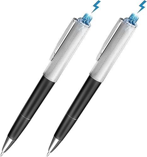 Miniatura 5 de Pluma eléctrica de broma impactante, juguete divertido impactante, gadget de broma de truco, broma a amigo, juguete para toda la persona, bolígrafo