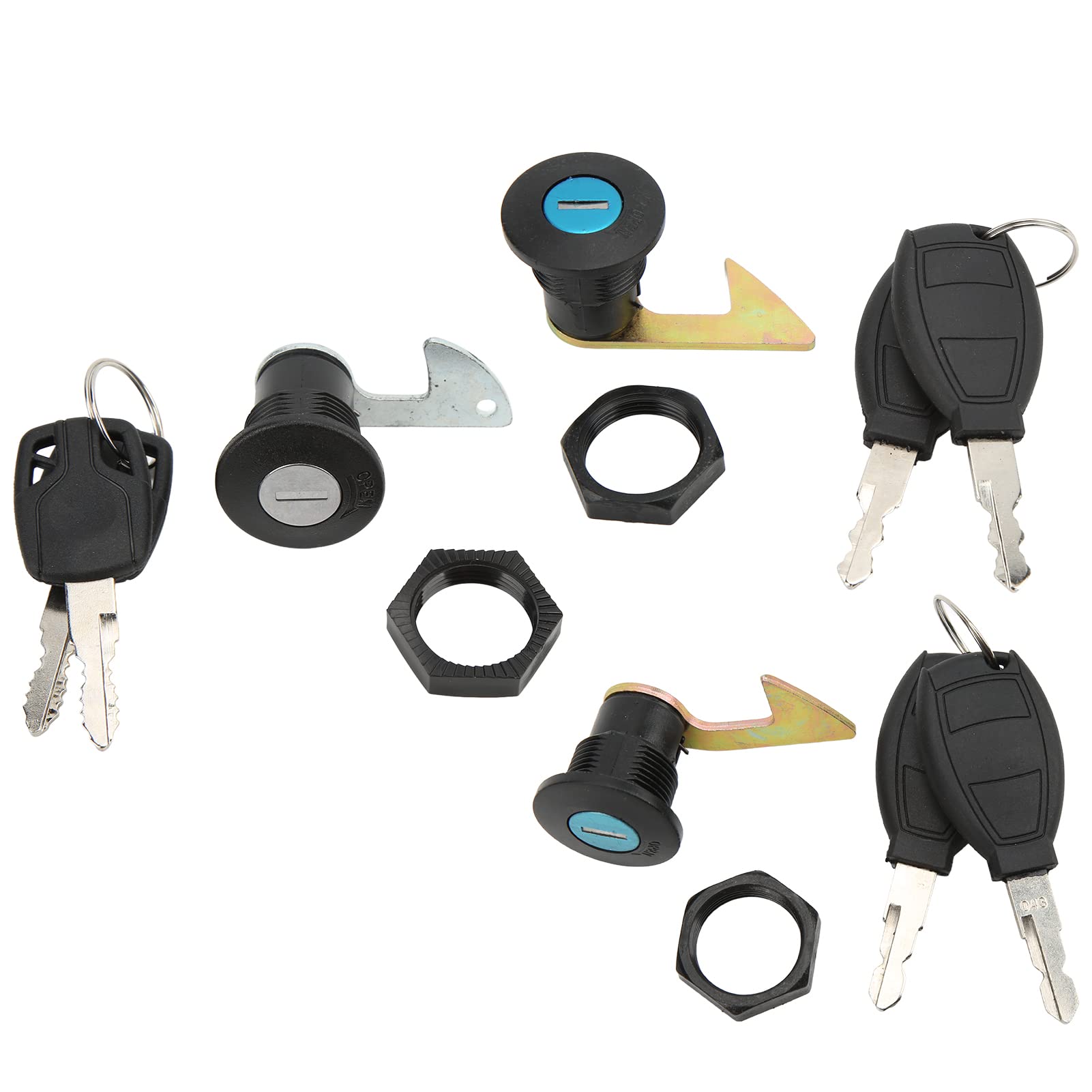 Serrure Pour Coffre De Moto - Avec 2 Clés - En Métal Résistant - 8