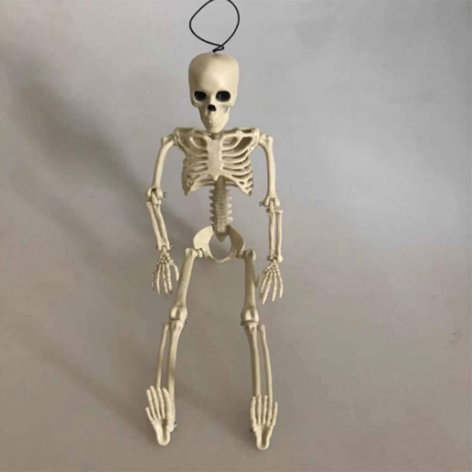 Esqueleto de Halloween de tamaño real resistente para interiores y exteriores, decoración espeluznante para casa encantadora, cementerio, fiesta, esqueleto de tamaño real para Halloween