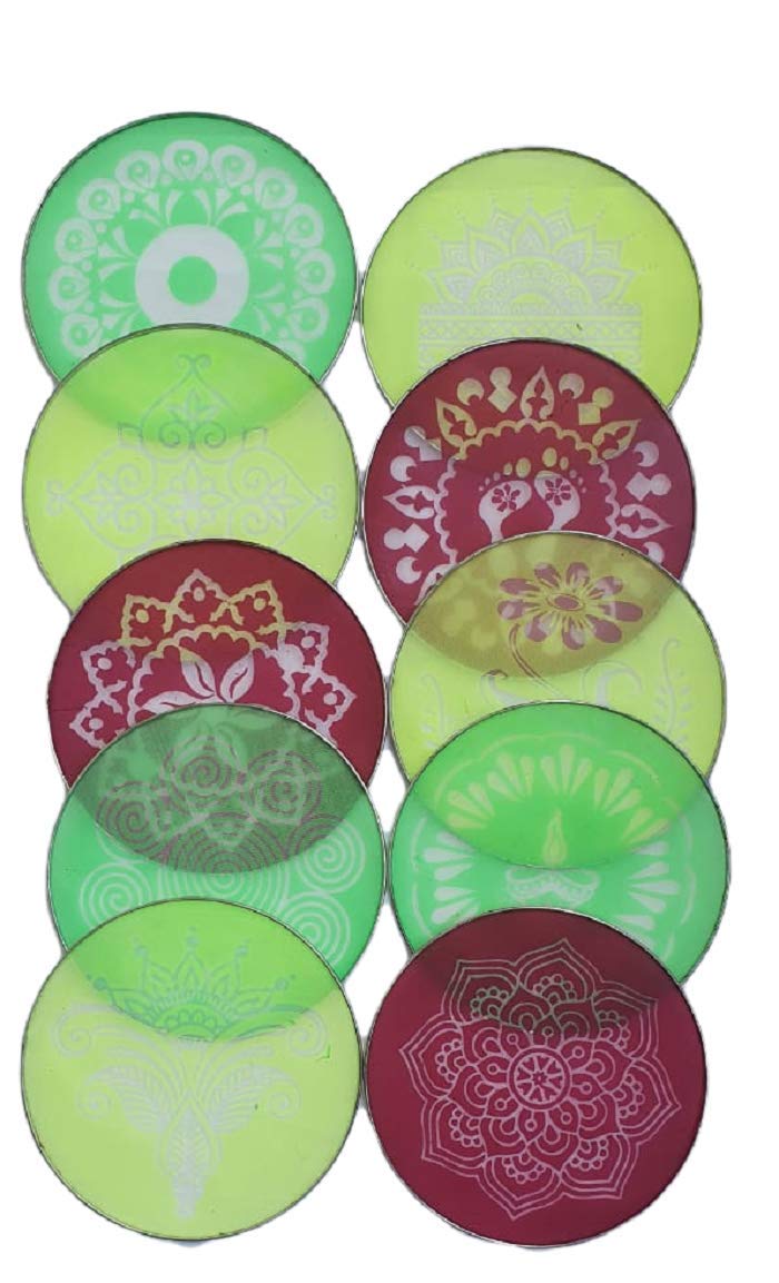 Buy A Complete MDF Wood Rangoli Tool Kit with Rangoli Colours for