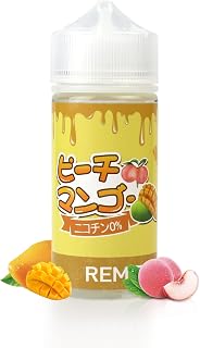 電子タバコ リキッド VAPE(ベイプ) 6風味 りきっど注入タイプ PG50:VG50 爆煙 10/60/100ml 持ち運び ニコチン・タール無し 人気 (100ml, ピーチマンゴー)