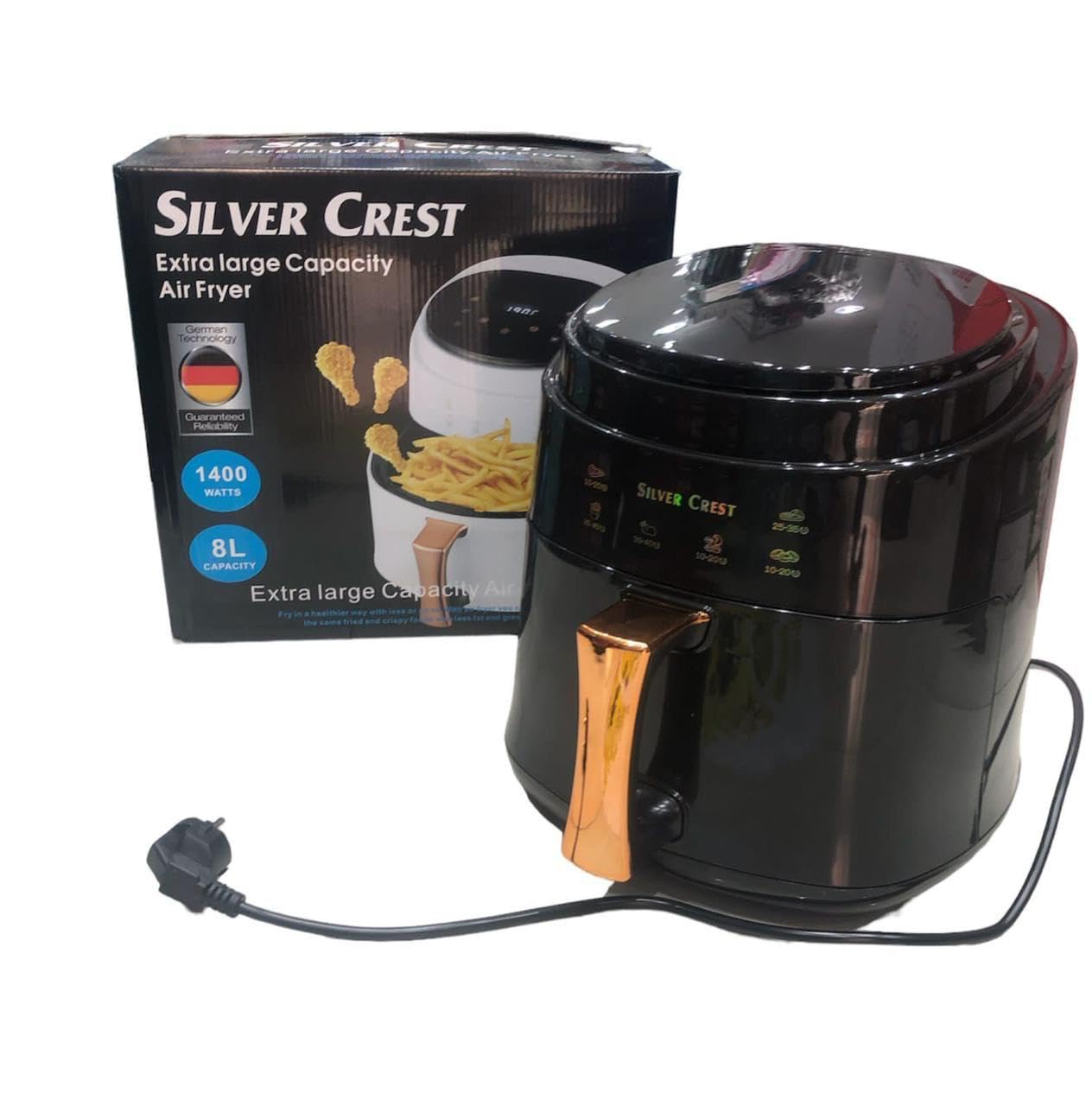 Silver-Crest Air Fryer Extra Large Capacity 8L capacity 1400watts