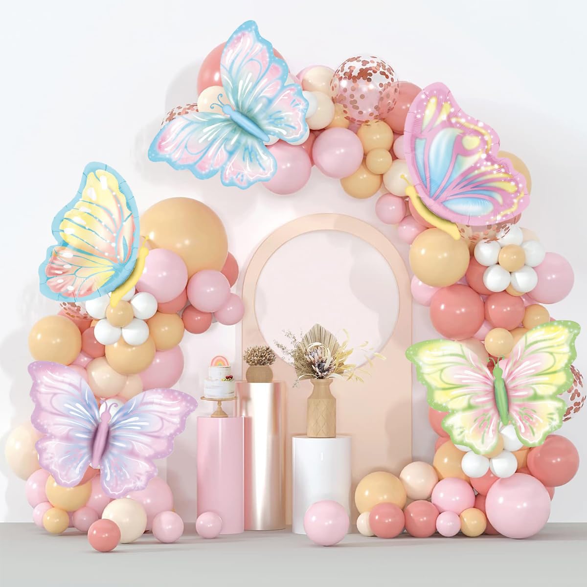 Ensemble De Ballons En Aluminium Rose Pour Les Décorations