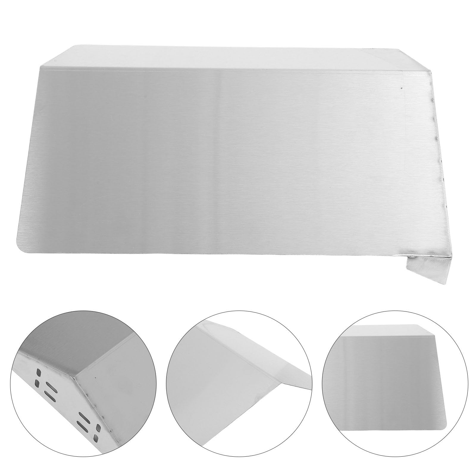 PACKOVE Kamera Einfacher Regenschutzhaube Überwachungskameras für Edelstahl mit Vollschutz Installation Größe 30x27x9cm Silber und Geeignet für Garten und Veranda